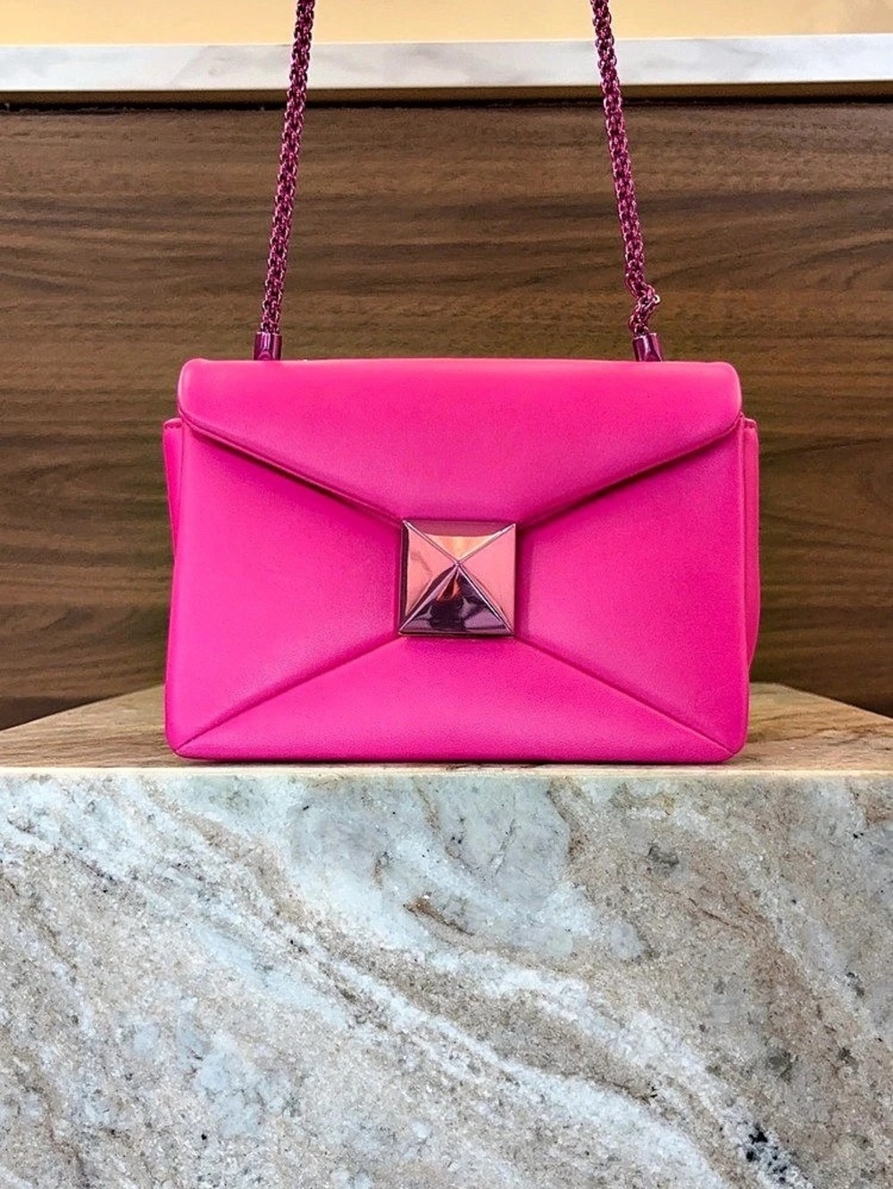 Valentino Pink Chain Crossbody Bag Like New